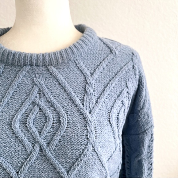 Blue Knit Sweater M - Picture 4 of 7